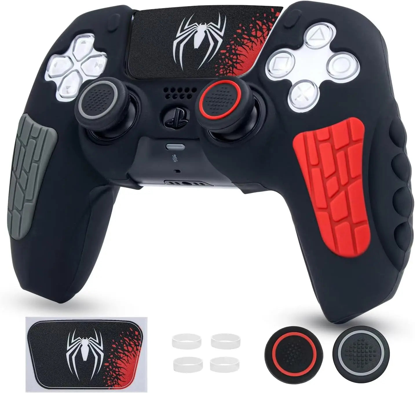 For PS5 Controller Anti-Slip Silicone Cover 30th Anniversary Limited Edition With Touch Screen Sticker For PS5 Controller Shell