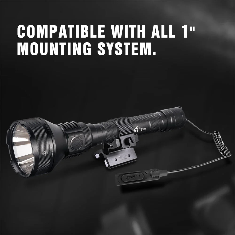Trustfire T70 High Power Led Flashlights 1KM Long Range 2300LM Ultra Powerful Outdoor Torch Light for Hunting with Remote Switch