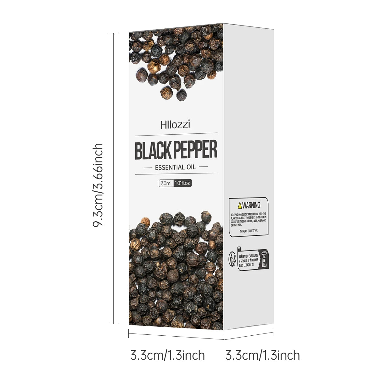 30ml Black Pepper Essential Oil Pure Essential Oil Relieve Stress Suitable for Aromatherapy Candles Car Diffuser Humidifier