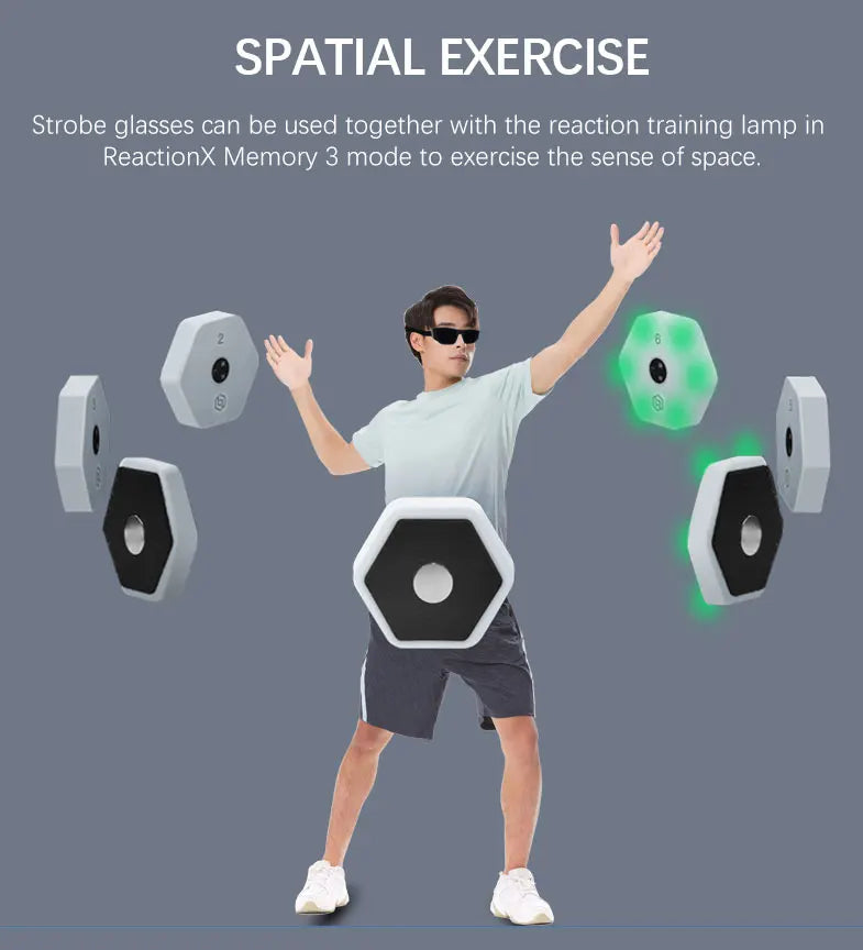 Reflex Glasses Eye Coordination Visual Interference Training Head Up Football Basketball Intelligent Technology Training Glasses