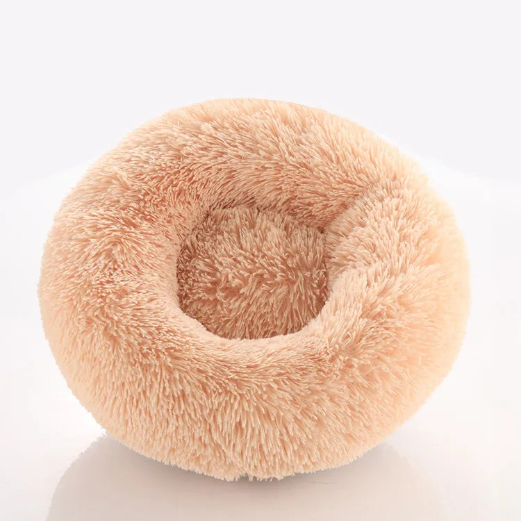 Home Plush Pet Nest Winter Cat Nest Dog Nest Warm Detachable and Washable Round Cat Nest Pet Bed Seasonal Universal Decoration