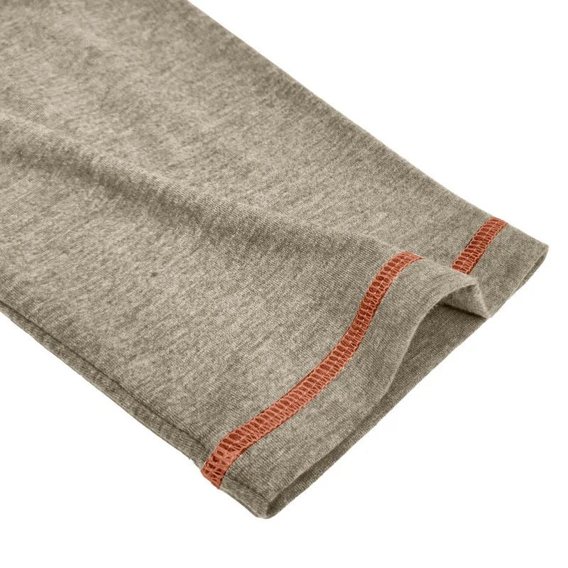 2025 Autumn Winter New Fashion Men's Casual Trendy Basic Henry Collar Long Sleeve Button Solor-coded T-shirts Male Clothes Tops