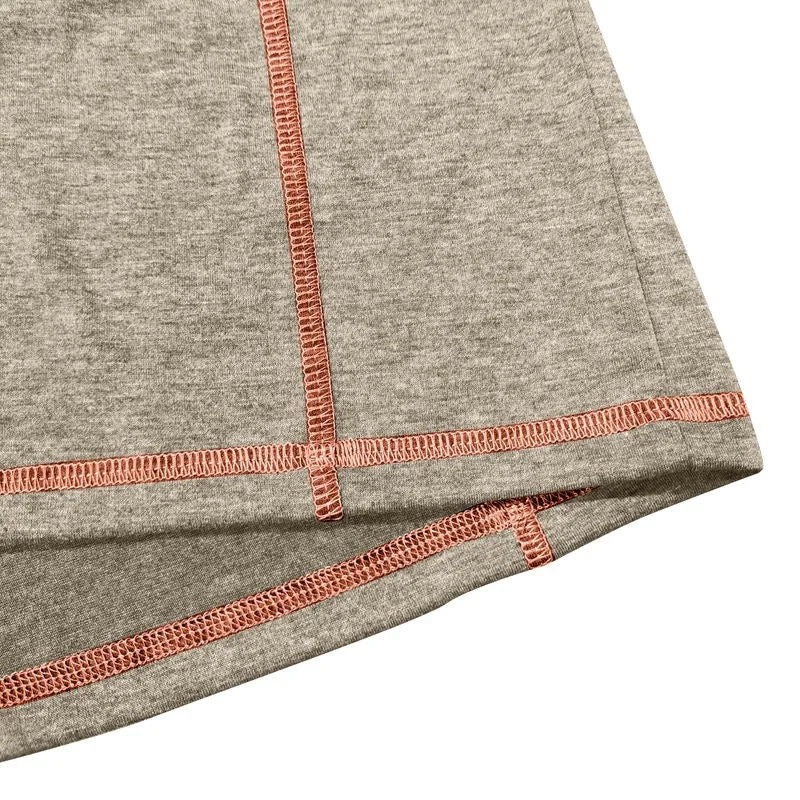 2025 Autumn Winter New Fashion Men's Casual Trendy Basic Henry Collar Long Sleeve Button Solor-coded T-shirts Male Clothes Tops