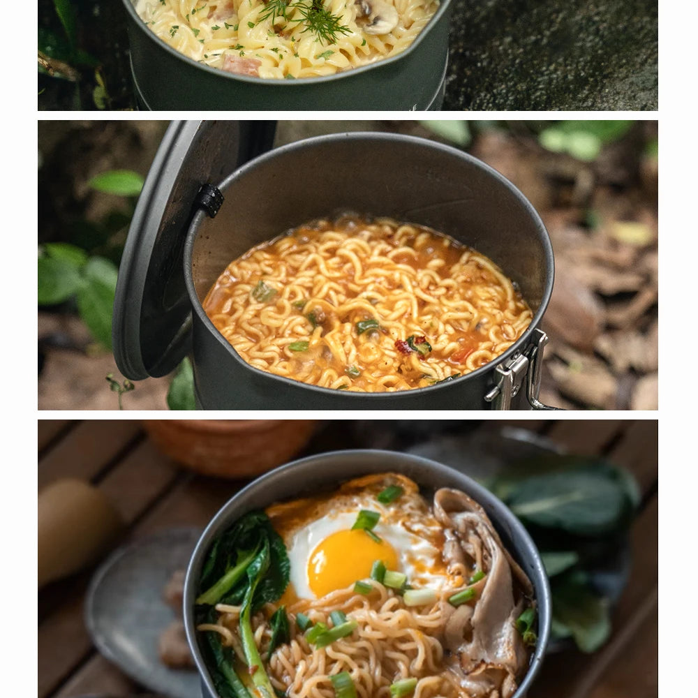 Fire-Maple Petrel Ramen Pot Ultralight Heat Exchanger Lightweight Portable Pot for Hiking Travel Camping Backpacking