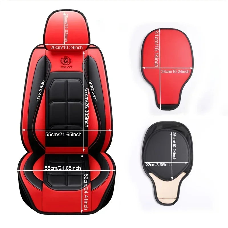Car Seat Cover Set, 5 Colors , Universal Fit, Full Coverage, Stylish & Durable, Enhance Car Interior Accessories