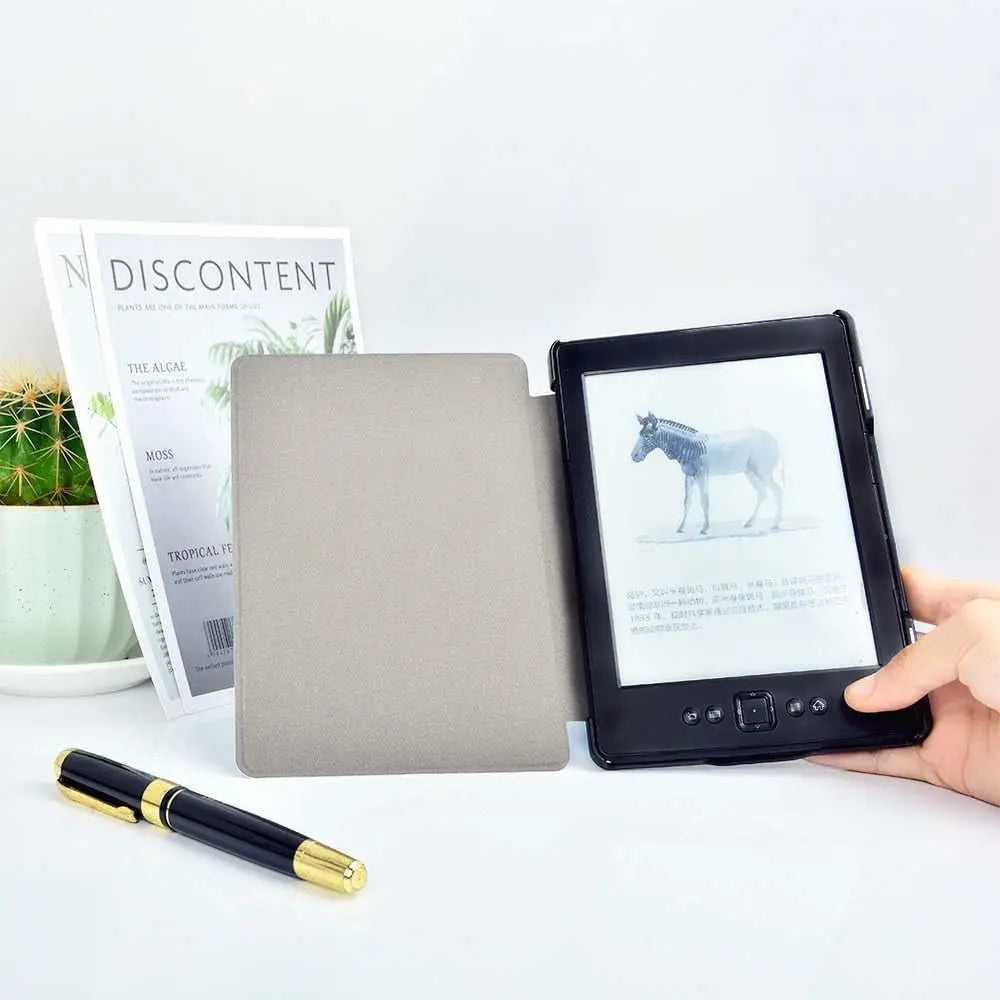 PU Leather Protective Case Magnetic Closure Anti Scratch Folio Cover Ultra Slim for Kindle 5/4th Gen (Model:D01100) 2011