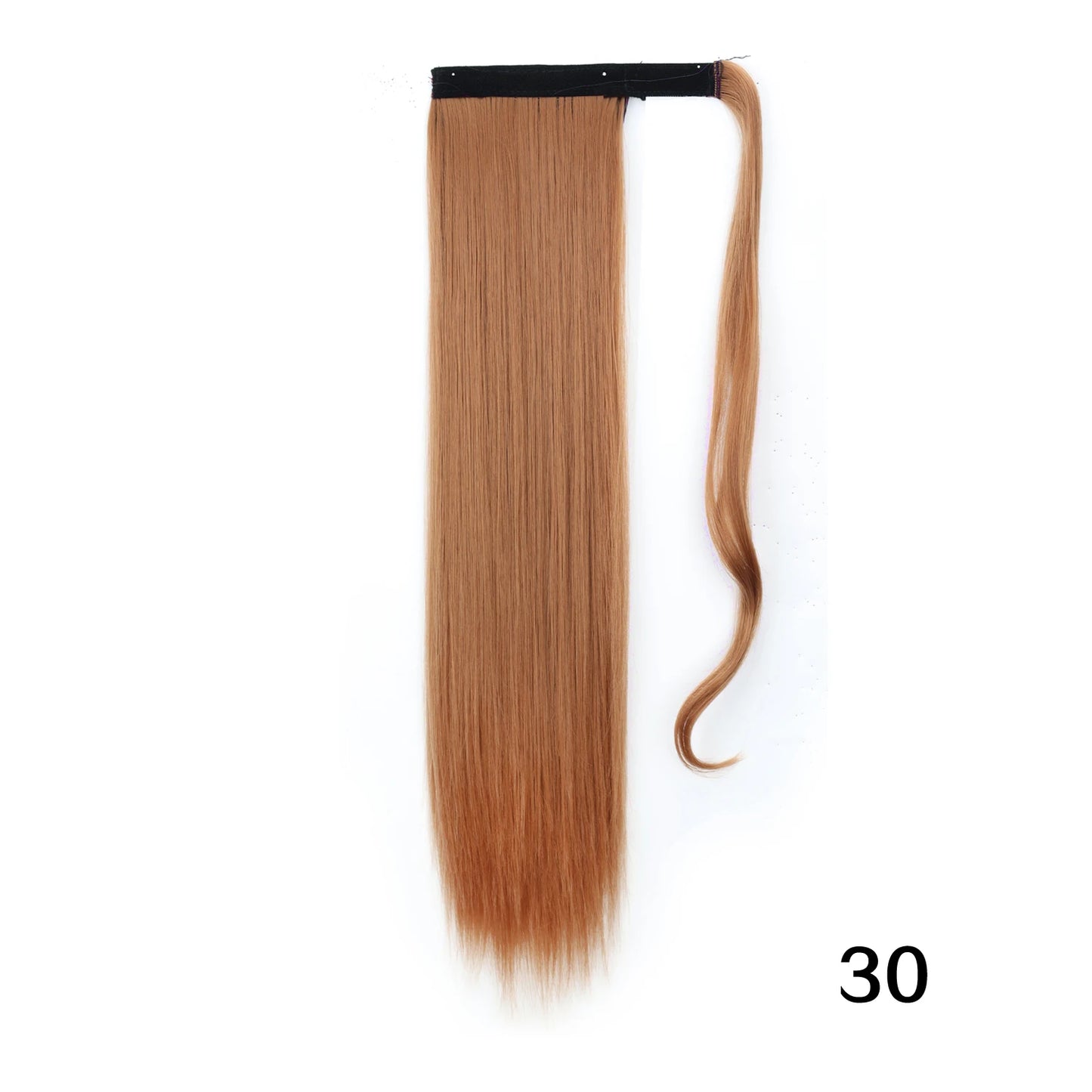 MERISIHAIR Synthetic 22 34 inches Long Straight Ponytail Extensions Heat Resisting Ponytail Brown Blonde Hair Women