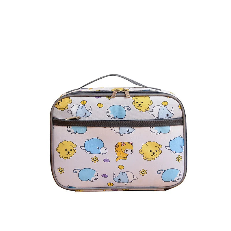 New lunch box bag large capacity kindergarten schoolbag storage bag and high appearance level lunch bag