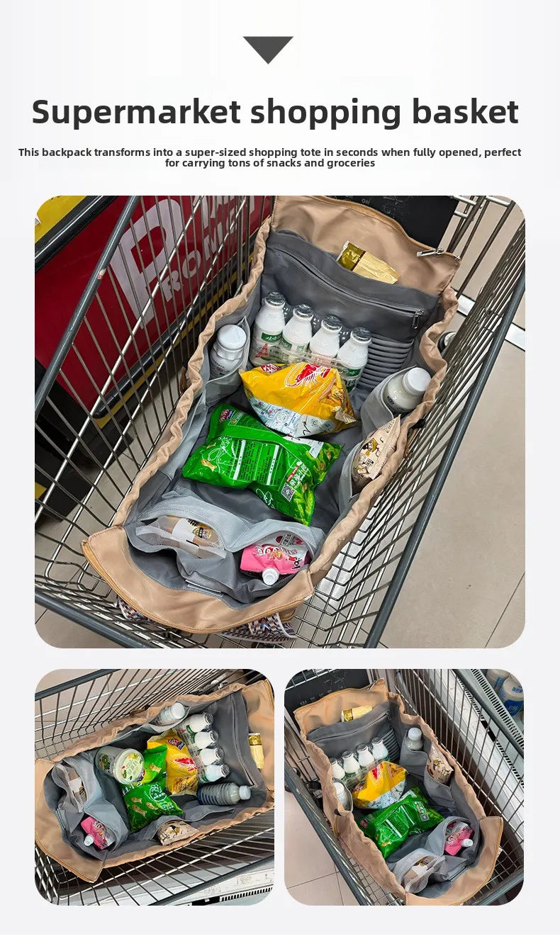 3-in-1 Mommy Bag Baby Diaper Bags Multifunctional Women's Tote Backpack Travel Duffel Airport Bags Foldable Gym Bag