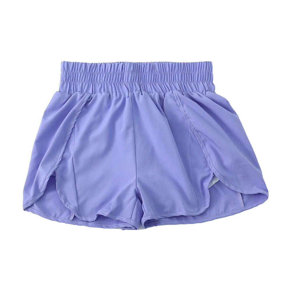 Women's Running Shorts High Waisted Athletic Shorts Sport Short Gym Elastic Fitness Workout Shorts Quick Dry Woman Clothes