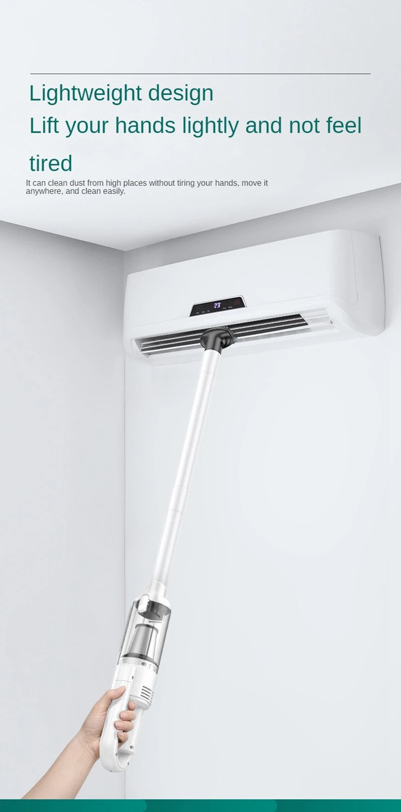 Multifunction Home-appliance 6500Pa Cleaning Machine Powerful Wireless Car Vacuum Cleaner Metal Strainer Portable Handheld