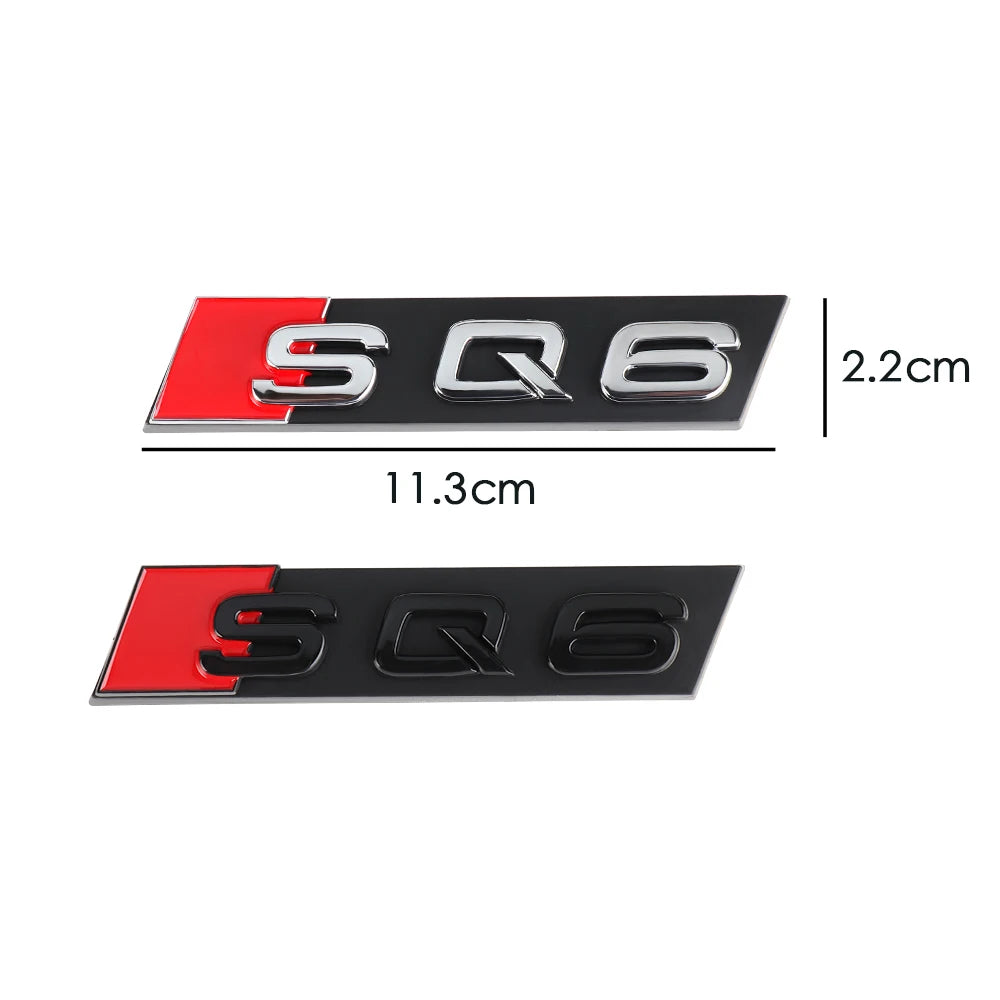 Car Styling Front Grille Emblem Decoration Sticker Auto Modification Accessories For Audi SQ3 SQ4 SQ5 SQ6 SQ7 SQ8 RSQ3 RSQ5 RSQ7