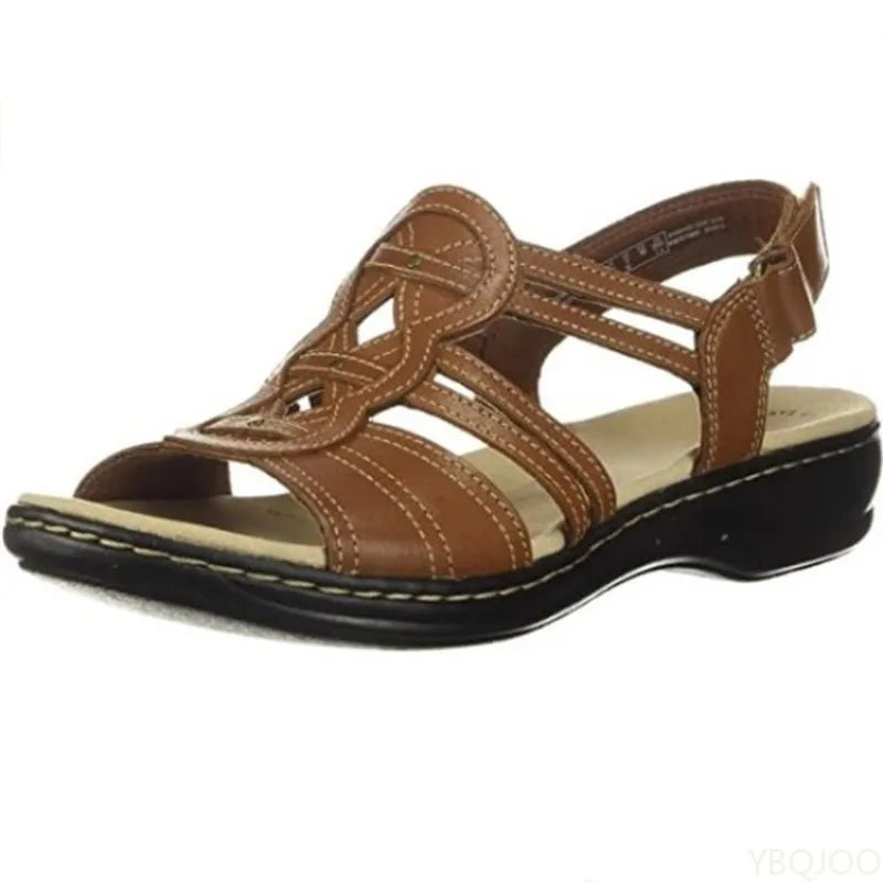 2025 new Women's Fashionable leisure Floral Sandals Wedges Outdoor Lightweight breathable Slippers Casual comfort Women'S flats