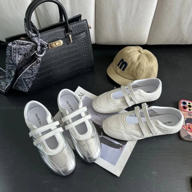 Ladies Shoes 2025 Brand Shallow Women's Flats Fashion Round Toe Casual New Light Comfortable Best Seller Concise Ballet Flats