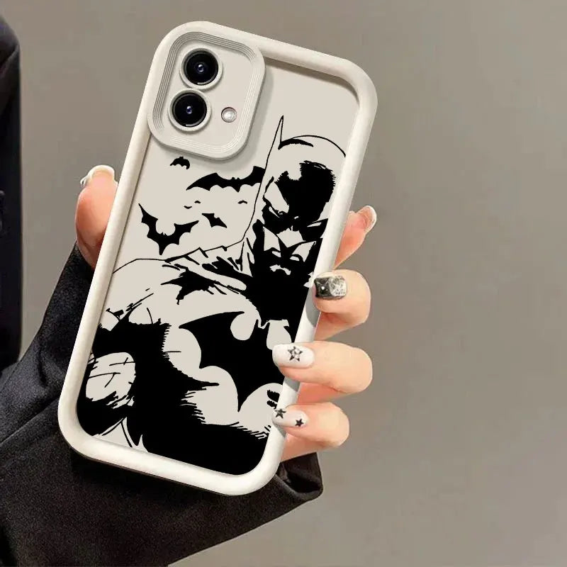 B-Bats-Mans Marvel Phone Case for Motorola Moto Edge 70 60 Fusion 50 Pro 40 Neo G06 G56 G86 G85 G84 G75 G56 G53 G52 30 G14 Cover