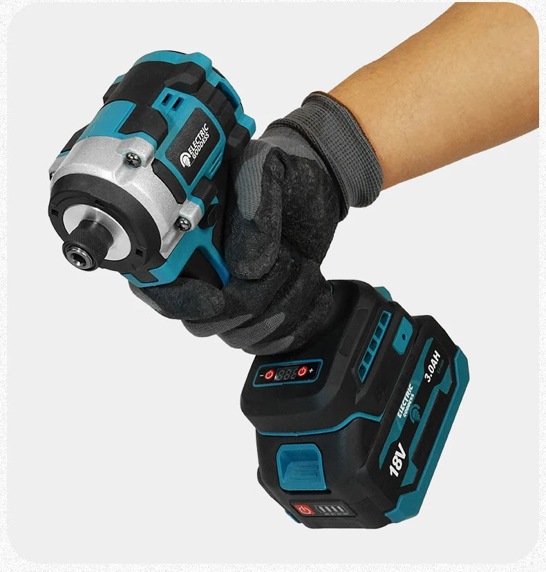 230NM Brushless Electric Screwdriver Multi-function Lithium Drill Cordless Driver Battery Set For Makita 18V Battery Pin