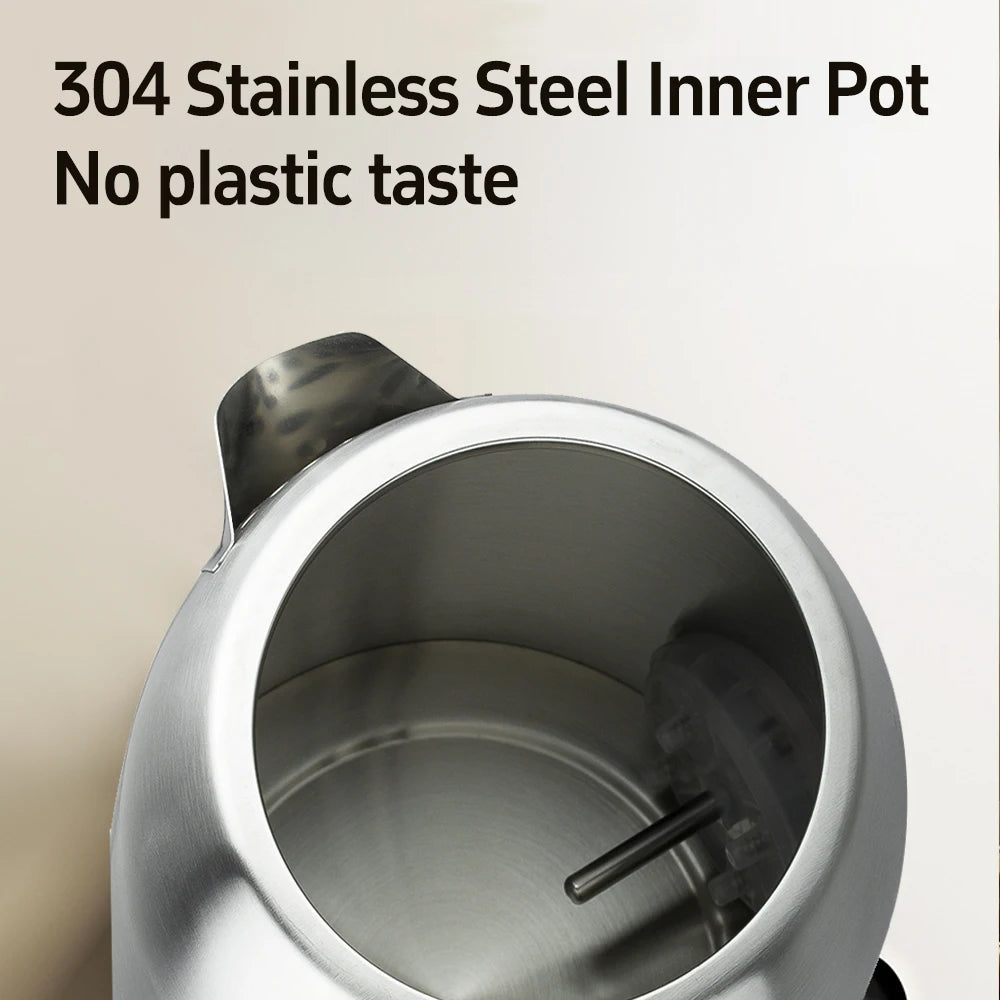 Stainless Steel Electric Kettle with Temperature Display, Kitchen Appliances, Smart Kettle, Tea and Coffee Thermo Pot, 2L