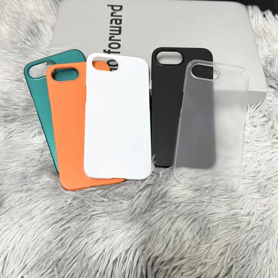 Luxury Half-Wrapped Colorful Case For iPhone 16e 16 E 15 14 13 Pro Max Plus mini Matte PC Back Cover Shockproof Frosted Shell
