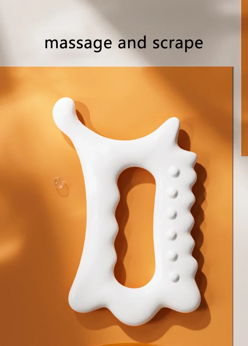 2024 Resin Gua Sha Stone – Facial & Body Massage Tool, Anti-Static Skin Care Scraper for Women
