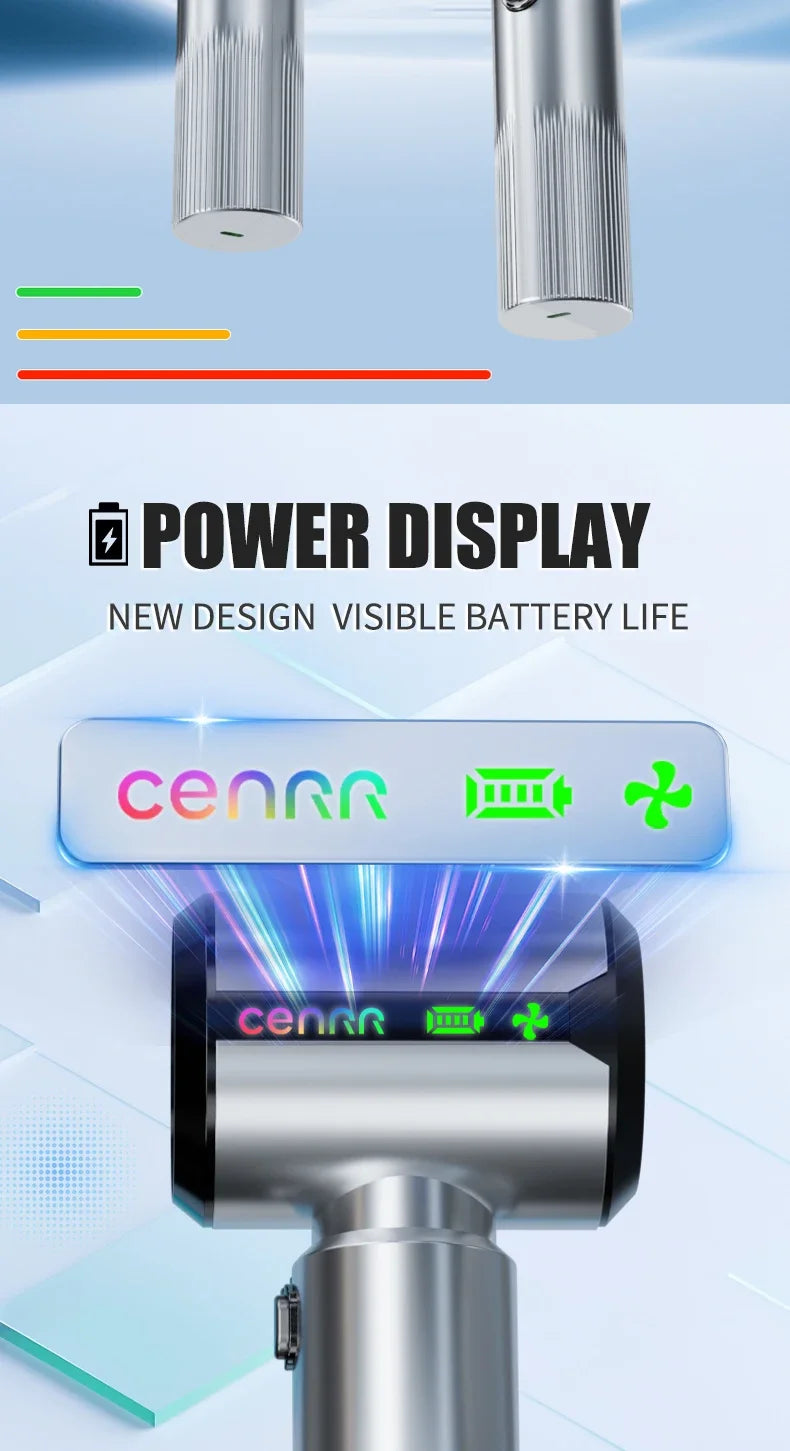 CENRR New Wireless Car Vacuum Cleaner Mini Powerful Portable HandHeld Car Cleaner LED Power Display Gift Lamp Air Gun  7500mAh