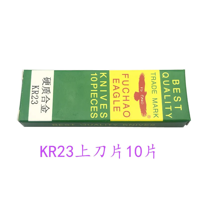 10pcs KR23 KR35 Upper Knife Lower Knife Eagle Tungsten Steel Knives for Siruba 737 747 757 Three Thread Four Thread Five Thread