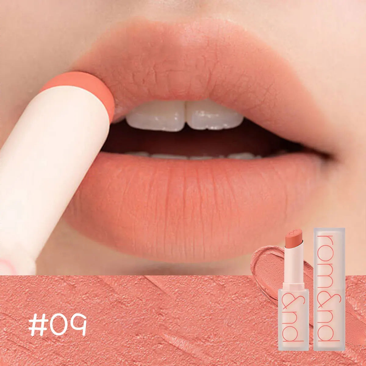 rom&nd ZERO MATTE LIPSTICK,Lightweight Non-Drying,Soft-Focus Matte Finish,Daily Wear Colors,Fresh Start,K-Beauty,Korean Makeup