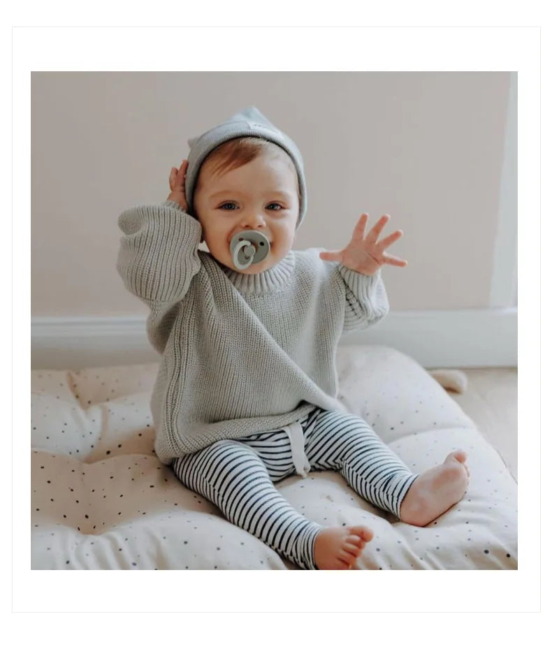 0-6Yrs Baby Boys Girls Knit Sweater Clothes 2025 New Toddler Infant Newborn Knitwear Soft Spring Long Sleeve Baby Pullover Tops