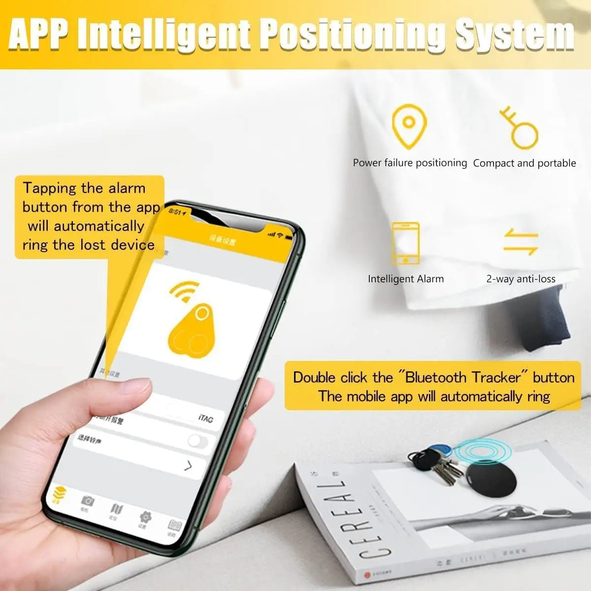 GPS Mini Tracker GPS Locator GPS Smart Car Work For isearcing Smart Finder Key Finder Children Locating Tracker Pet Tracker GPS