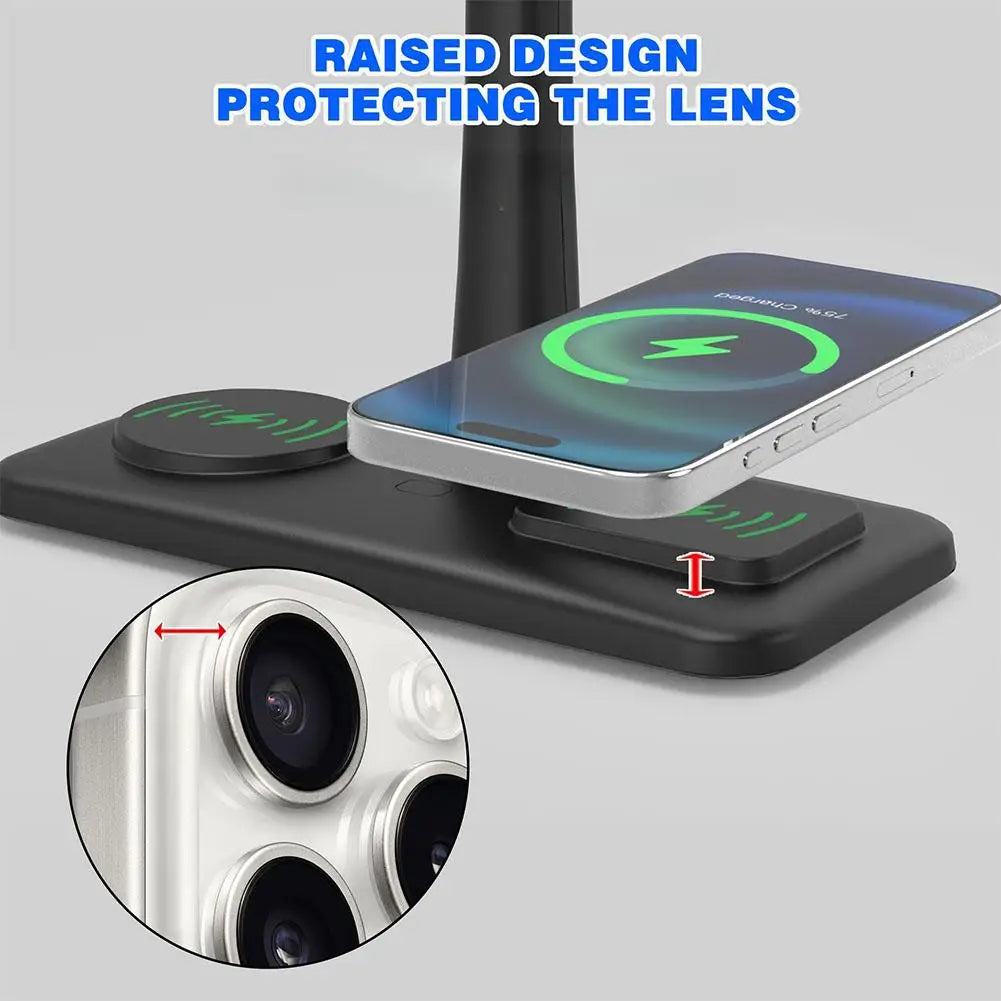 Multi Functional Headphone Stand Multi In One Wireless Charger Colorful LED Ambient Light Bracket For Headphones