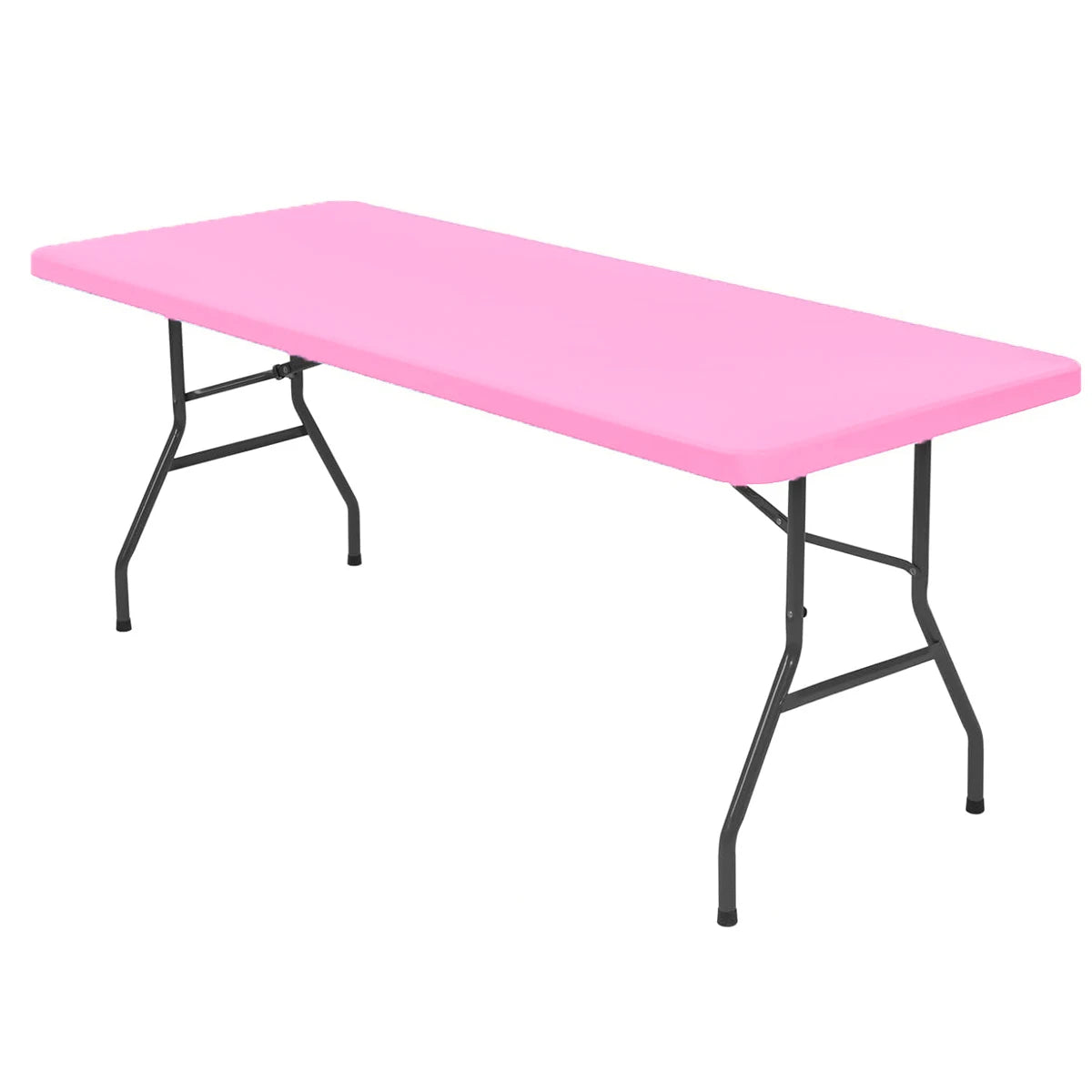 1 Pc 4/6/8ft Spandex Tablecloth Elastic Fitted Stretch Rectangular Tablecloth Washable and Wrinkle Resistant Patio Table Cover