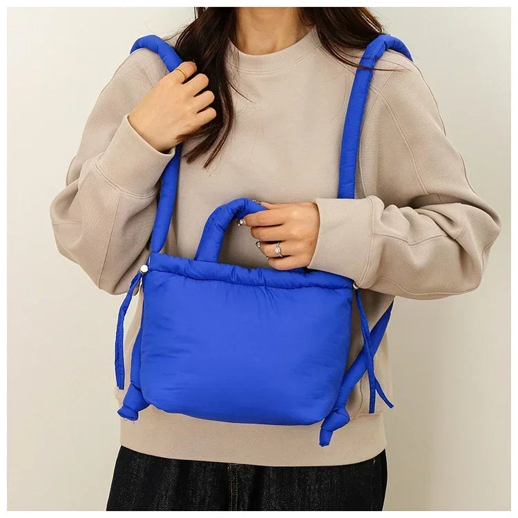 Super Cool Simple Versatile Handbags for Women 2025 Casual Hot Sale Colorful Nylon Small Square Shoulder and Crossbody Bags