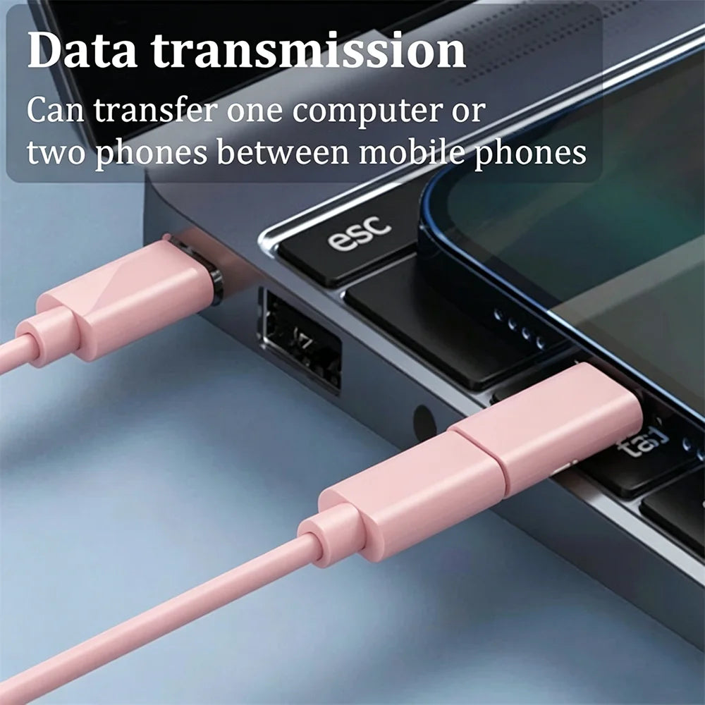 60W Multi USB Type C to C ，Charging Adapter Cable Kit USB C to Lighting Conversion Set USB A & Type C to Micro/Type C/Lighting