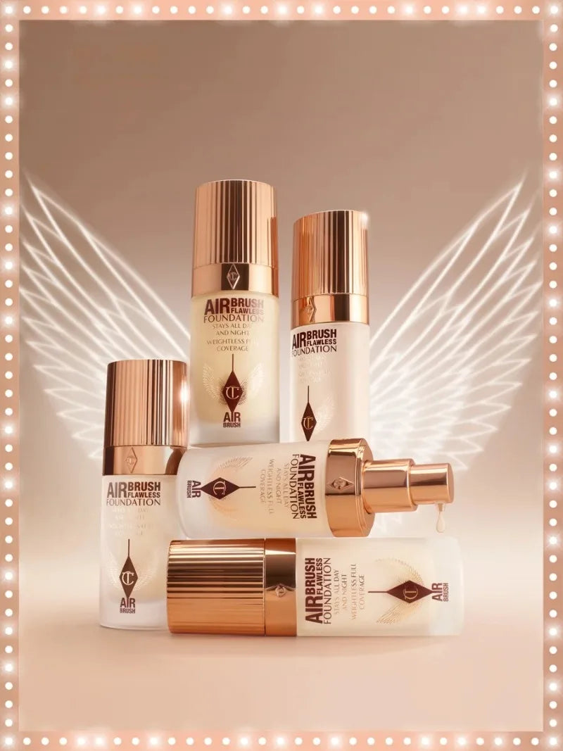 Charlotte Tilbury Liquid Foundation Super Grinding Bottle Oil Control Skin Beautifying Waterproof Sweat-proof Anti Rubbing Daily