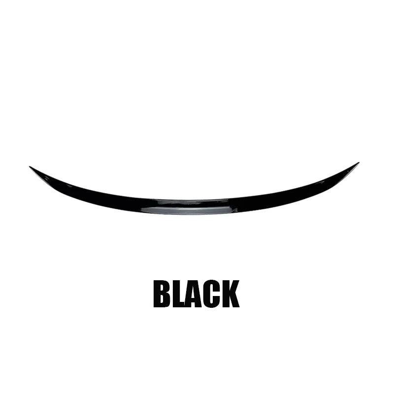 121Cm Car Rear Spoiler Boot Lip Cap Wing Bodykit For Audi Accessories A3 S3 RS3 8V 2013+ Rubber Gloss Black Soft Plastic