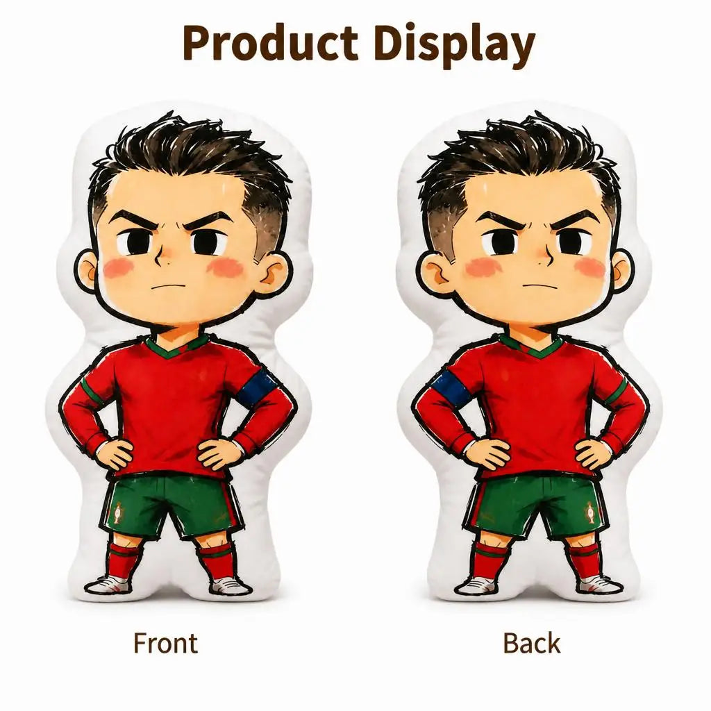 CR CR7 Portugal Soccer Football Siu Plush Pillow Cushion Irregular Stuffed Throw Pillow Home Decor Gift Sofa Bed