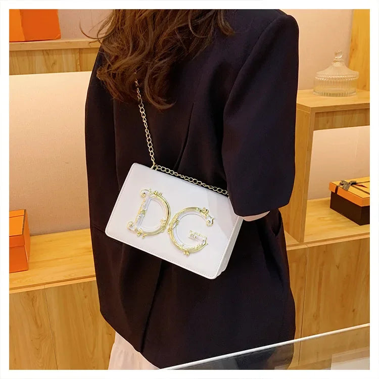 Leather Diaper Bag Vintage Textured Retro Square Satchels Shoulder Bag For Women Trendy Fashionable Large Capacity