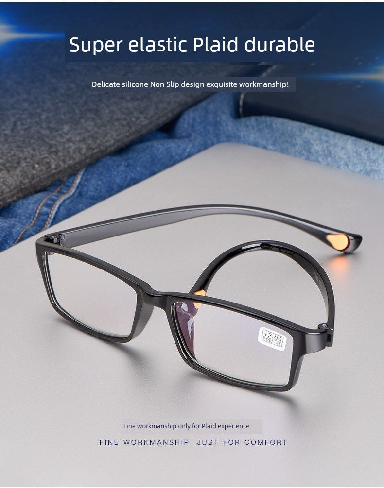 Middle-Aged and Elderly Reading Glasses Men's Dual-Use Anti-Blue Light Multi-Focus Smart Zoom Multi-Function Presbyopic Glasses Ladies