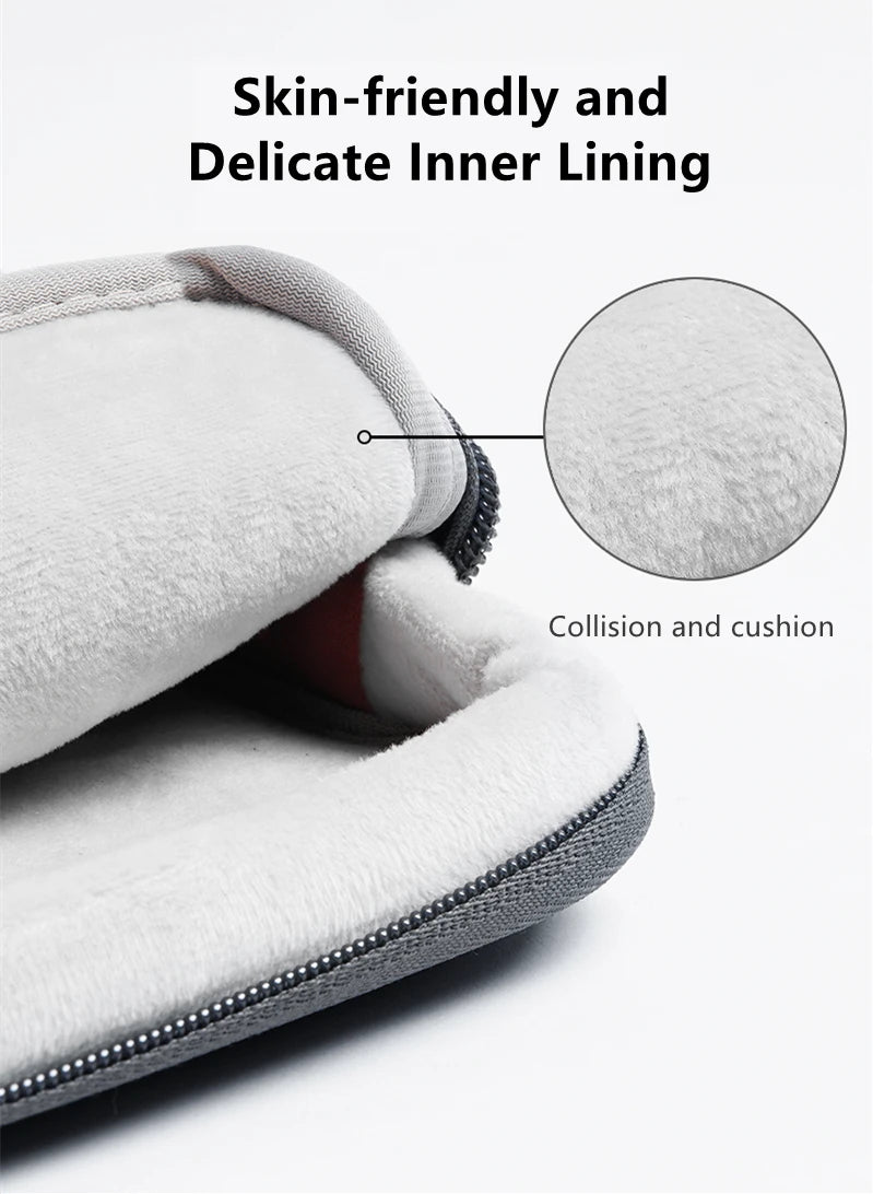 Multi-pockets Laptop Sleeve for MacBook Air 13.6 Handle Laptop Bag for MacBook Pro 14 Shocproof Notebook Bag for MacBook 16.2 M3