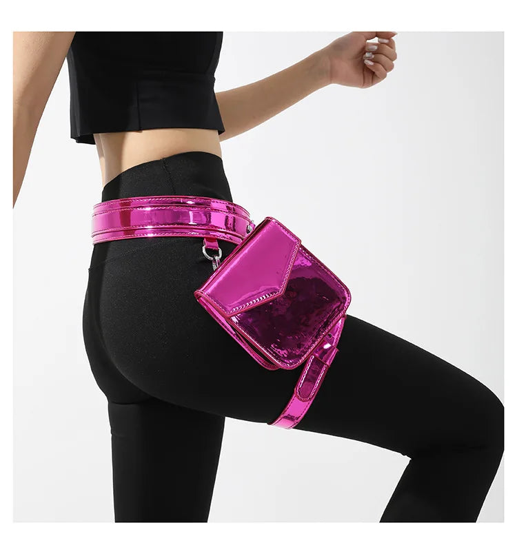 Belt Bag Mini Bag Waist Bag Leg Bag Sports Fitness Running Bag With Yoga Pants Headset Lipstick Bag Fanny Pack Purse Waist Pack
