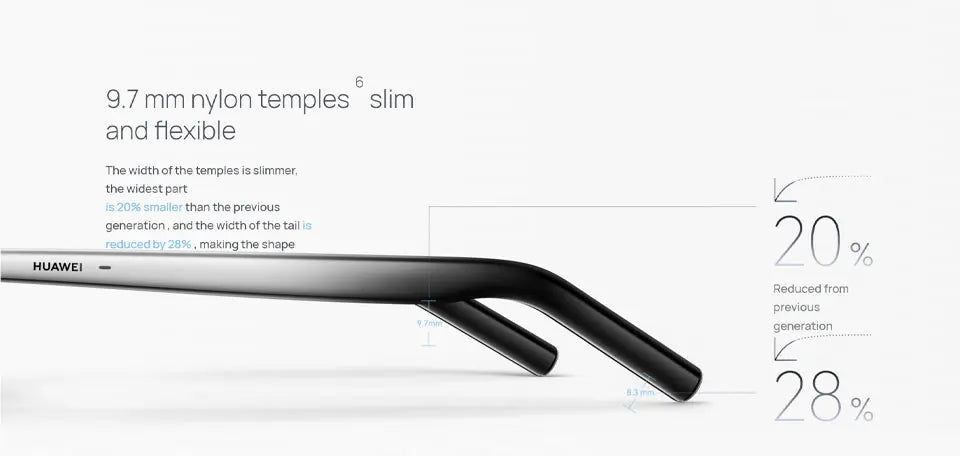 Huawei Smart Glasses 2 All-weather intelligent broadcasting, 11 hours of continuous listening