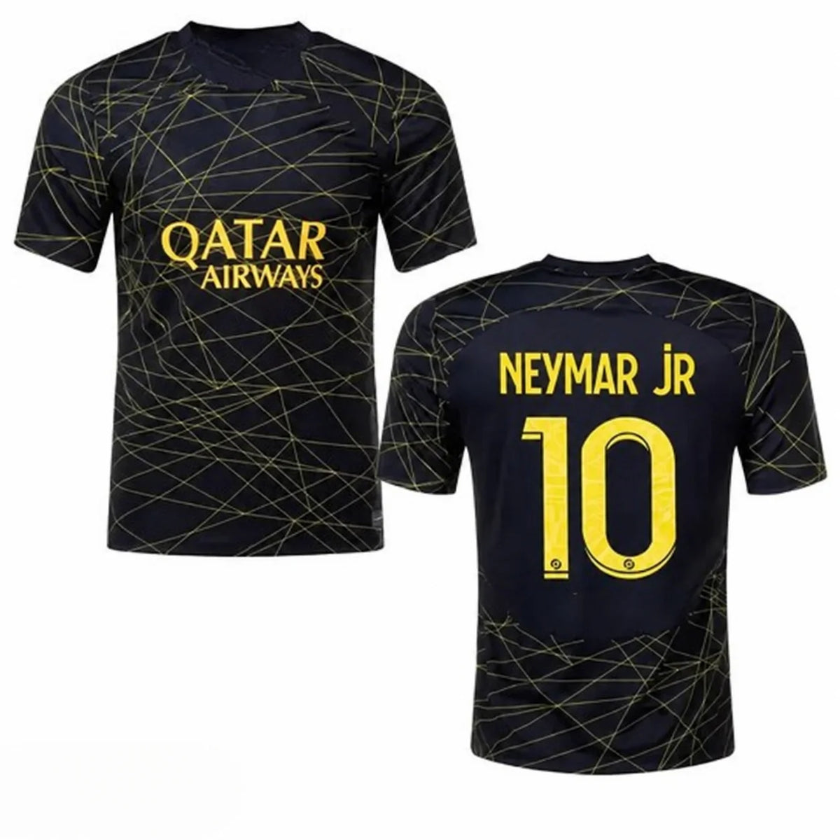 PSG Special Edition Football Jersey Neymar Jr 10 Printed T-shirt Short Sleeve Sports Training Tops Family Matching Outfits