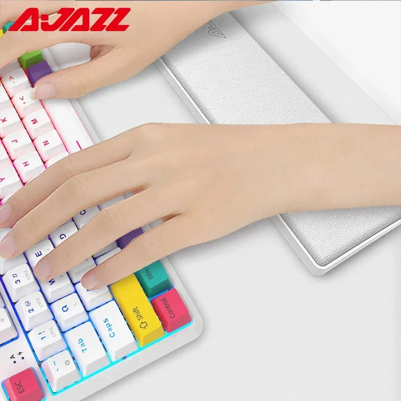 AJAZZ Wrist Rest Mechanical Keyboard 61/81/87/104 Keys Keyboard PU Wrist Pad Support Ergonomic Soft Memory Foam Hand Rest