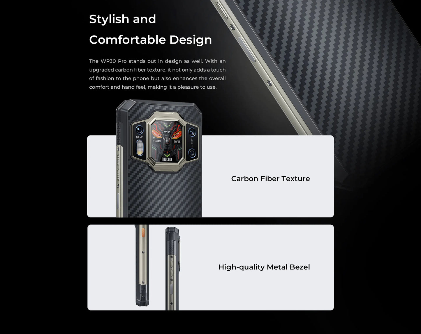 Oukitel WP30 Pro 120W 5G Rugged Smartphone android 13 12GB+512GB 11000 mAh 6.78" FHD+ Mobile Phone 108MP Cell Phone Global