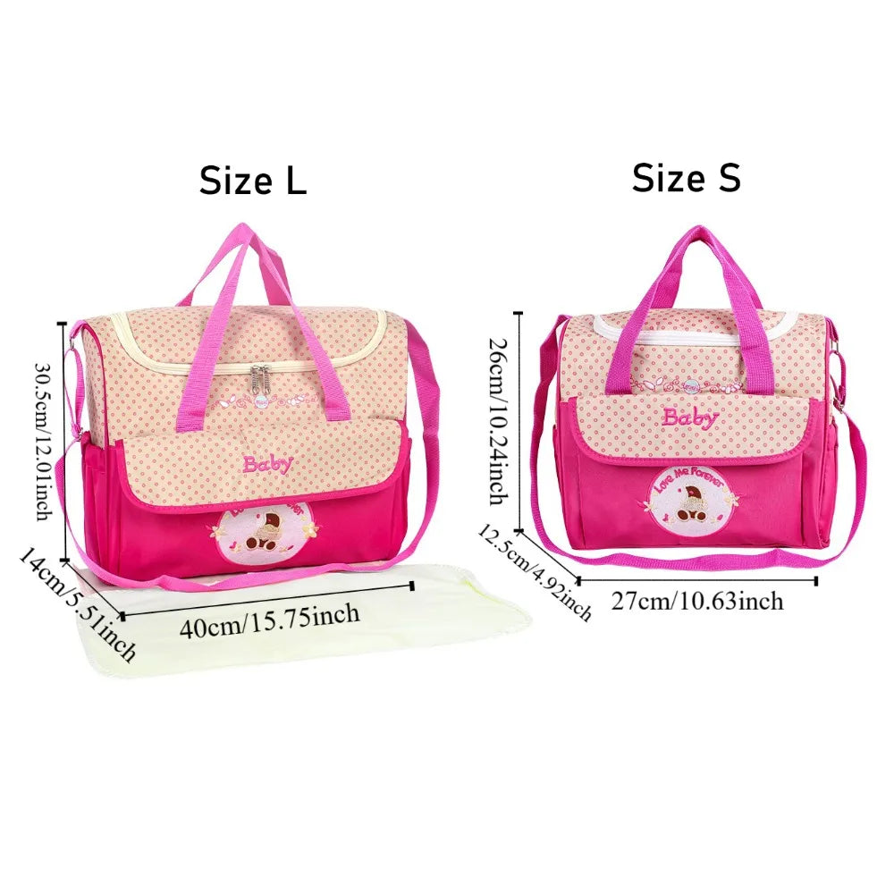 Storage Baby Diaper Bag Crossbody Multifunctional Mommy Maternity Packs Canvas Large Capacity Baby Stuff Nappy Bags Mother