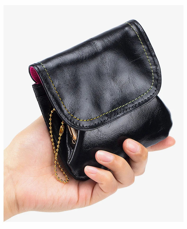 New Cowhide Wallets for Women Female Genuine Leather Purses Fashion Large Capacity Cute Wallet Money Bag Small Coin Card Holders
