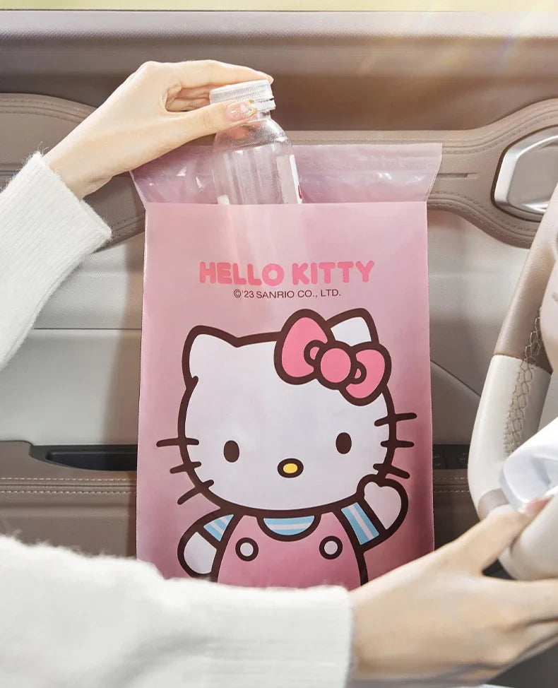 Sticky Car Trash Can - Car Garbage Bag Desk Organizer Auto Interior Storage Solution for Vehicle Cleanliness