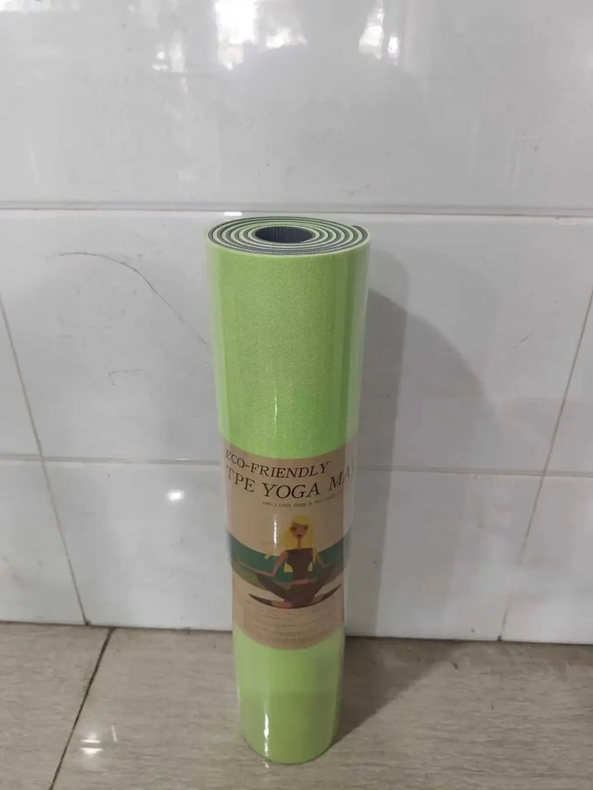 Fitness Yoga Mats Anti-slip Sport 6MM TPE Mat Blanket Exercise Yoga Pilate Gymnastics Mat Equipment Floor Work 6MM Thick TPE