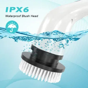 Electric Cleaning Brush with 7PCS Heads Bathroom Kitchen Cordless Handheld Shower Scrubber Spin Cleaner Multifunctional Cleaner