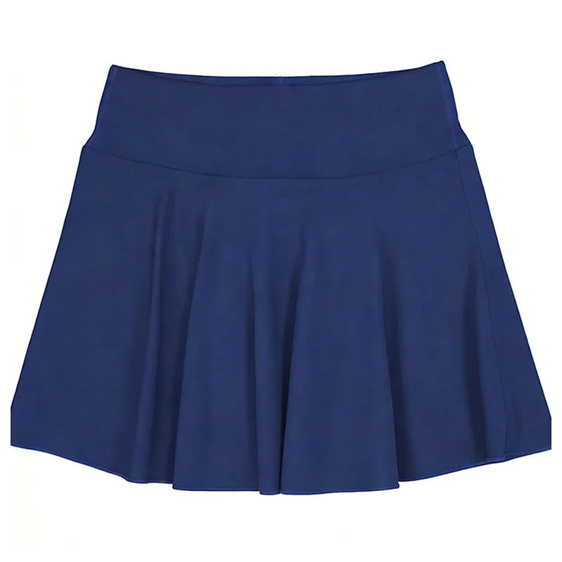 Summer Women Sprints Tennis Skirts Quick Drying Running Workout Fitness Short Skirt High Waisted Athletic Golf Mini Skirt 2 In 1