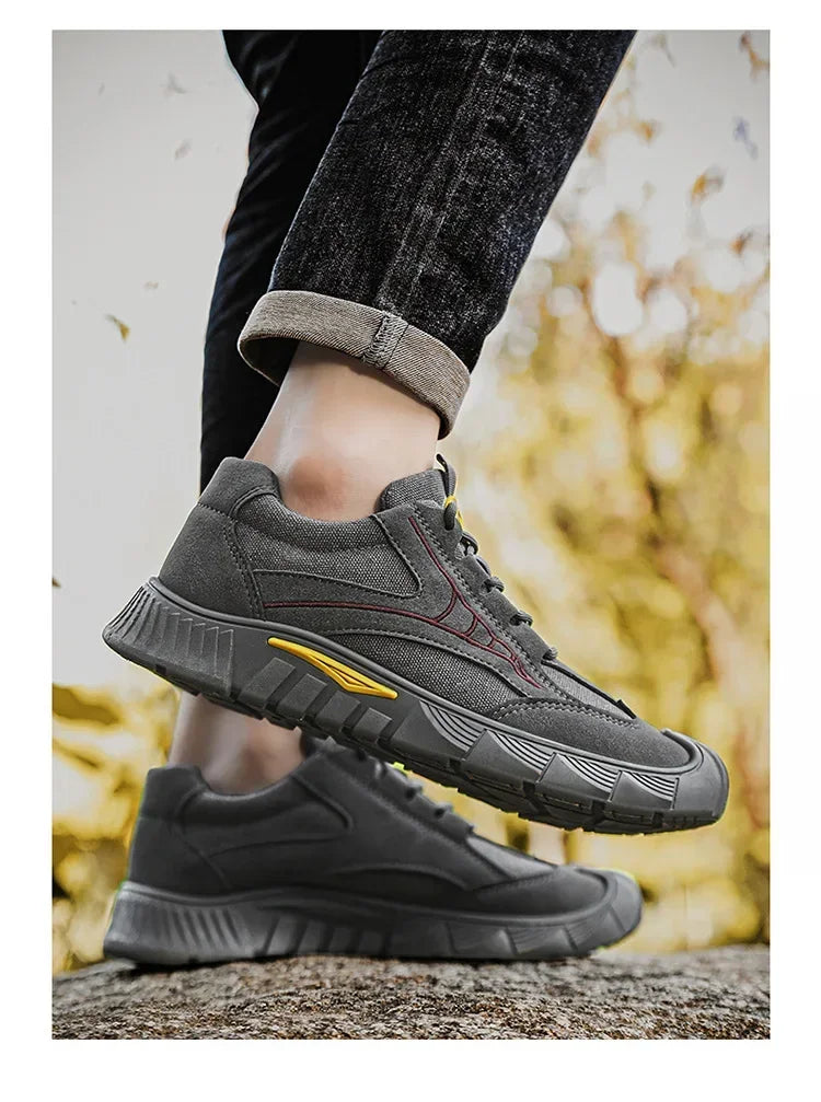 Steel Toe Shoes for Men Lightweight Work Shoes Comfortable Mens Work Boots Indestructible Safety Shoe for Men Industrial